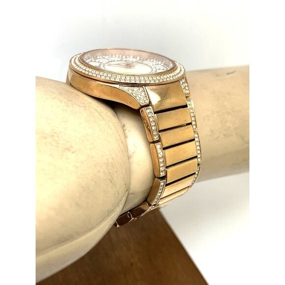 Michael Kors Women's Watch MK3313 Kerry Quartz Mother of Pearl Rose Gold Steel - Picture 11 of 13